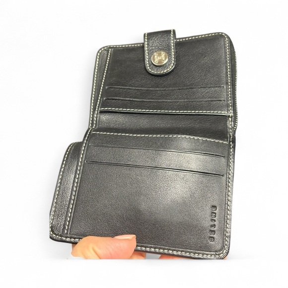 Vintage Celine Macadam monogram bifold compact wallet canvas and leather rare - Picture 8 of 13